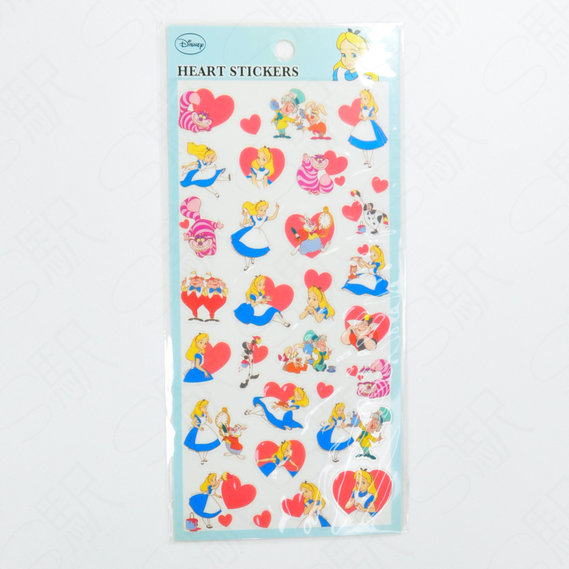 Kamio Japan CUTE MODEL x Disney Heart Stickers [Alice in Wonderland]  4991277623909
